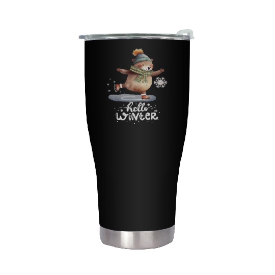 Winter Solstice Serenity Stainless Steel Tumblers