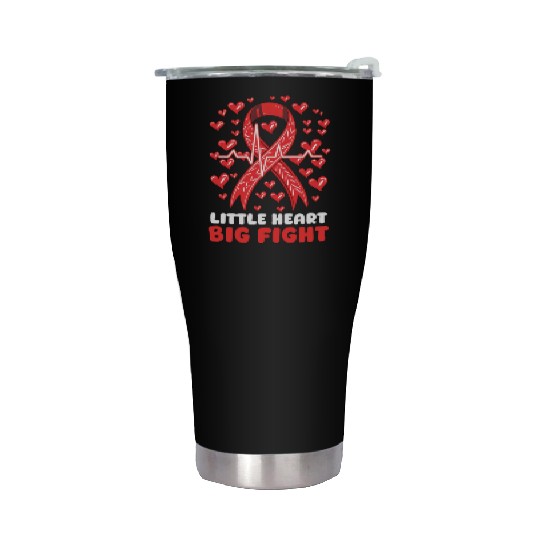 CHD Awareness Little Heart, Big Fight Stainless Steel Tumblers