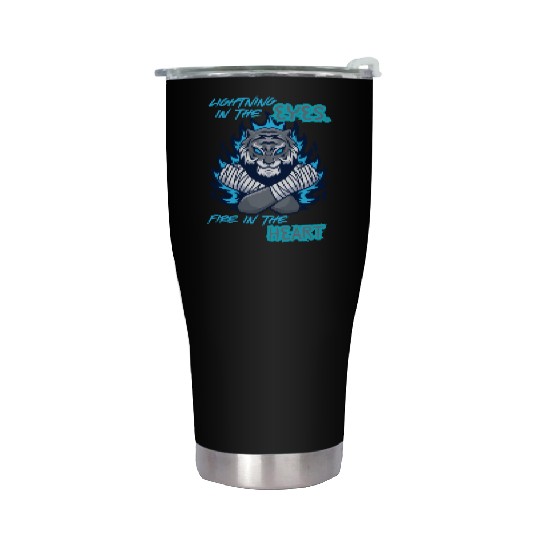 Fighter Tiger Stainless Steel Tumblers