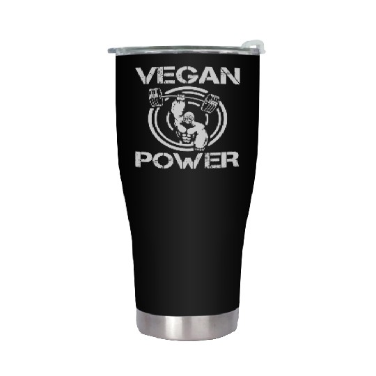 Monkey Chimpanzee Vegan Power Gorilla Stainless Steel Tumblers
