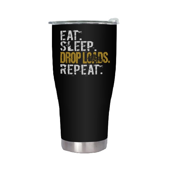 Funny Truck Driver Joke Saying Trucker Gifts Stainless Steel Tumblers