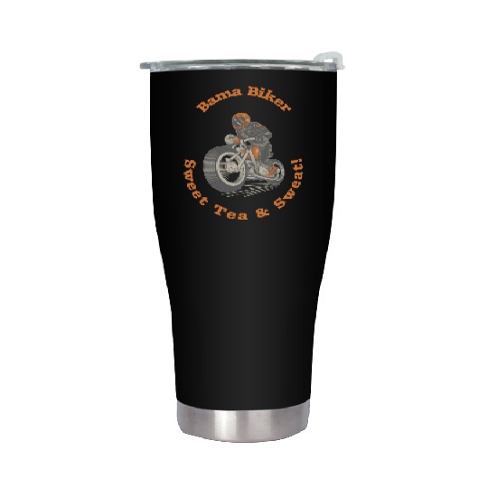 Bama Biker: Sweet Tea & Sweat! Albm Biking Stainless Steel Tumblers
