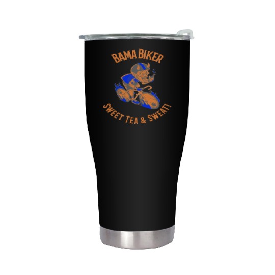Bama Biker: Sweet Tea & Sweat! Albm Cycling Stainless Steel Tumblers