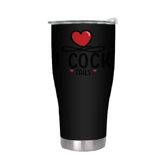 Funny I Love Cocktails 5 Stainless Steel Tumblers