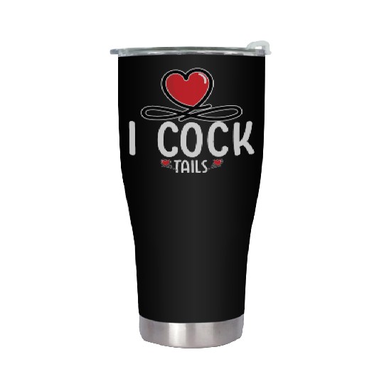Funny I Love Cocktails 6 Stainless Steel Tumblers