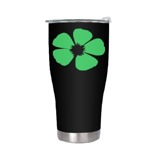 Green Beautiful Flower Spring Summer Nature Flower Stainless Steel Tumblers