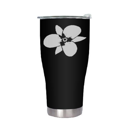 White Beautiful Flower Spring Summer Nature Flower Stainless Steel Tumblers