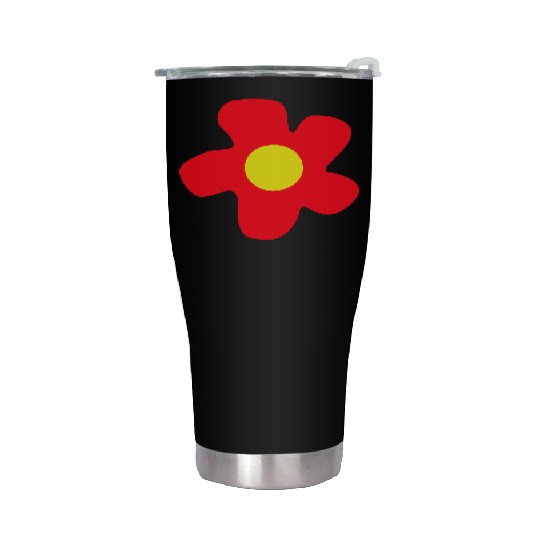 Red Beautiful Flower Spring Summer Nature Flowers Stainless Steel Tumblers