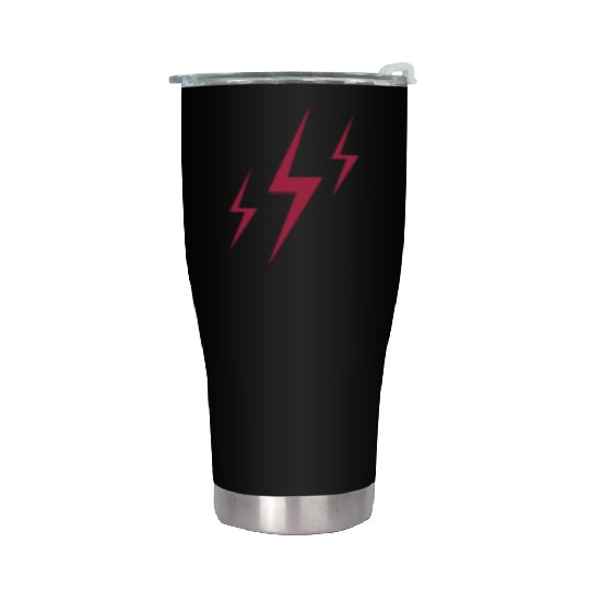 Triple Lightning Bolt Stainless Steel Tumblers