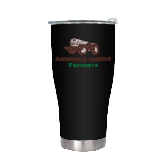 America Needs Farmers Stainless Steel Tumblers