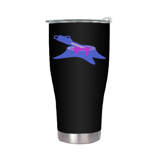 Chainsaw Tree Felling Lumberjack Forest Stump Wood Stainless Steel Tumblers