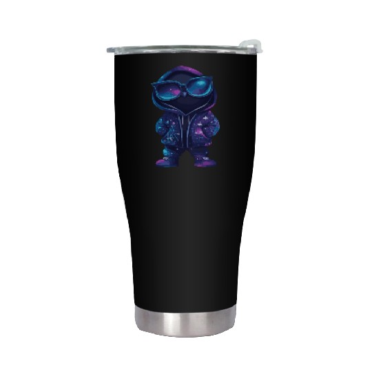 Cool Neon Hooded Character Stainless Steel Tumblers