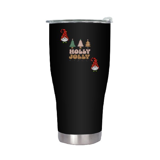Holly Jolly Vibes Stainless Steel Tumblers