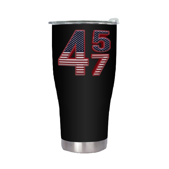 Trump 45 47 Vintage Trump 2024 President Election Stainless Steel Tumblers