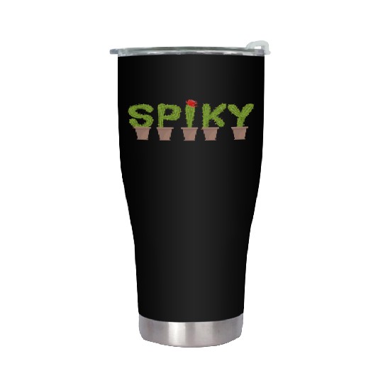 Spiky Cactus Stainless Steel Tumblers