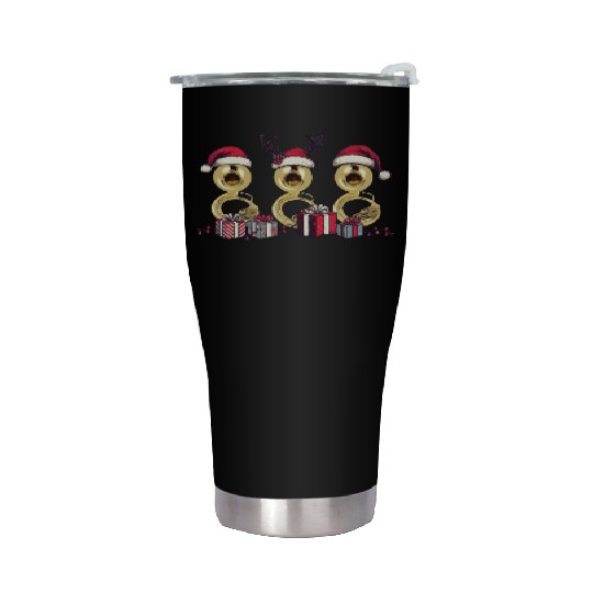 Sousaphone Christmas Orchestra Brass Band Stainless Steel Tumblers