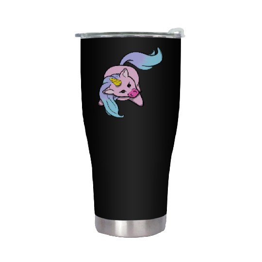 Chibi Unicorn Stainless Steel Tumblers