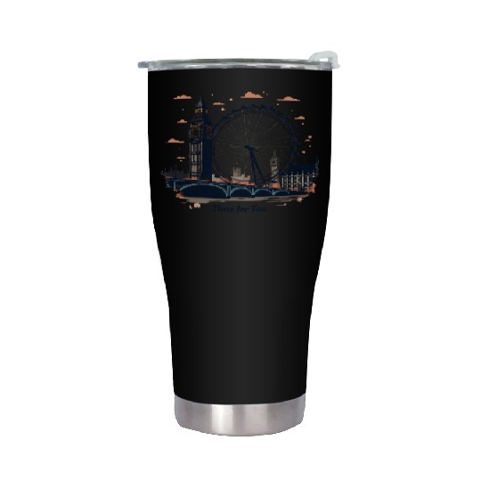 London Landmarks Time for Tea Stainless Steel Tumblers