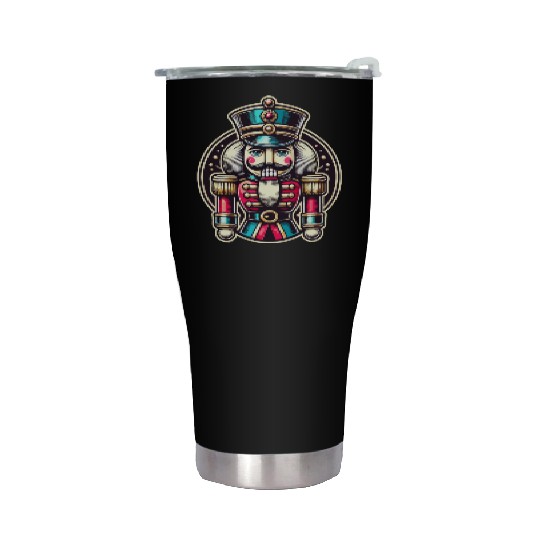 Traditional Nutcracker For Christmas Stainless Steel Tumblers