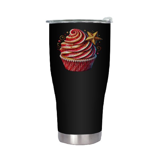 Christmas ice cream, Merry Christmas Stainless Steel Tumblers