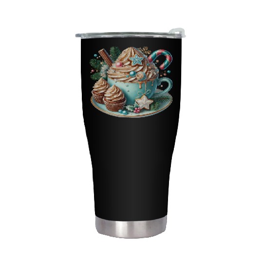 Christmas ice cream, Coquette Chistmas Stainless Steel Tumblers