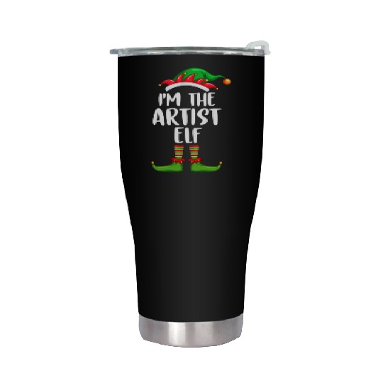 I'm The Artist Elf Stainless Steel Tumblers Matching Family Christmas