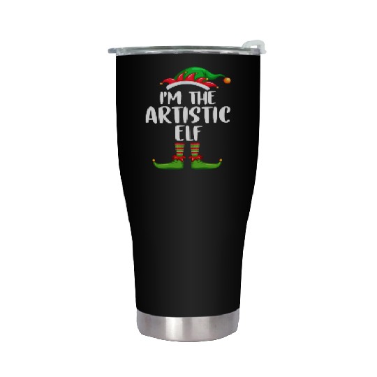 I'm The Artistic Elf Stainless Steel Tumblers Matching Family