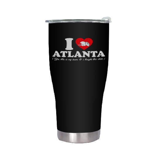 Groovy I Love Atlanta Stainless Steel Tumblers