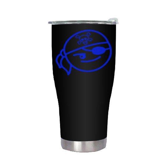 Funny Pirate Face Head Cute Headscarf Cap Toddler Stainless Steel Tumblers