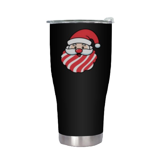 CandyClaus Candy Cane Santa Claus Christmas Stainless Steel Tumblers