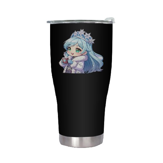 Snow Much Fun Winter Wonderland Girl Stainless Steel Tumblers Gift