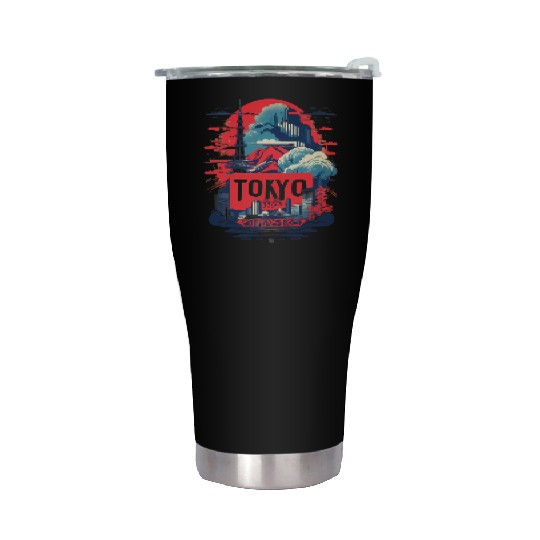 Stainless Steel Tumblers with distinctive Tokyo design