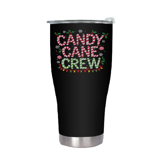 Candy Cane Crew Funny Christmas Candy Cane Lover Stainless Steel Tumblers