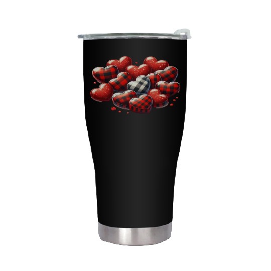 Valentines Day, Valentine Retro Stainless Steel Tumblers