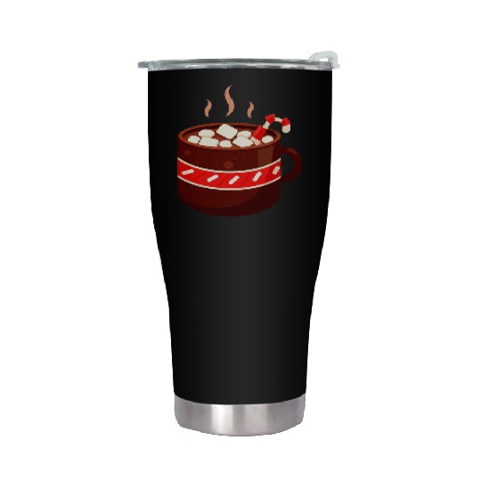 Cozy Hot Chocolate Mug Design Stainless Steel Tumblers