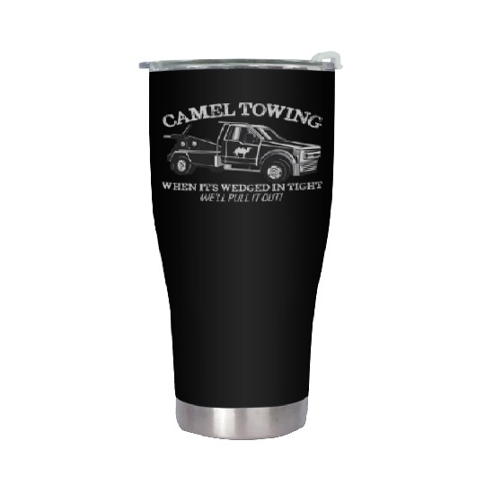 Retro Camel Towing Stainless Steel Tumblers