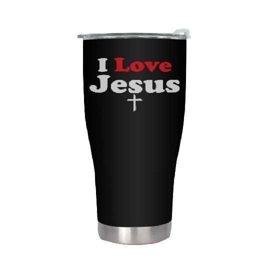 I Love Jesus Christian Christmas Stainless Steel Tumblers