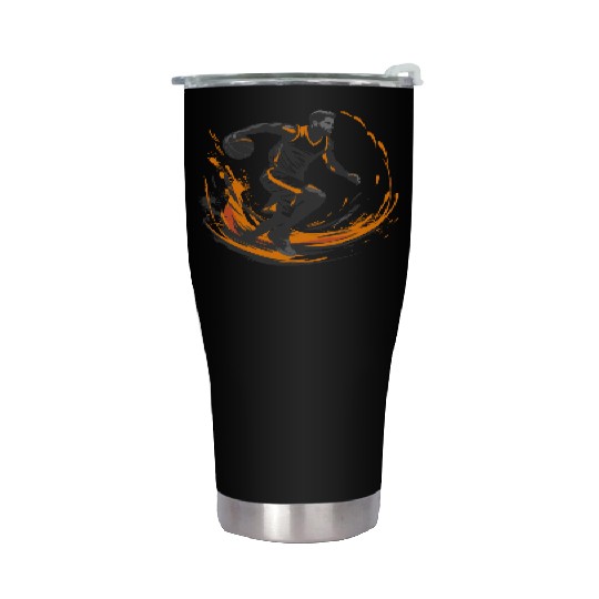 Basketball Boy Graphic Stainless Steel Tumblers