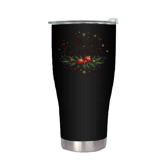 Merry Christmas Toddler Stainless Steel Tumblers