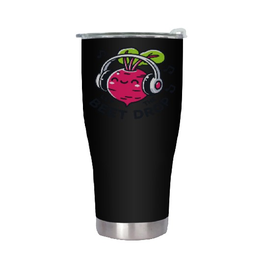 Let The Beet Drop Music Pun Stainless Steel Tumblers