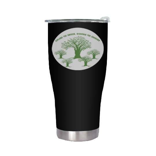 Green Tree Environmentalism Advocacy Stainless Steel Tumblers