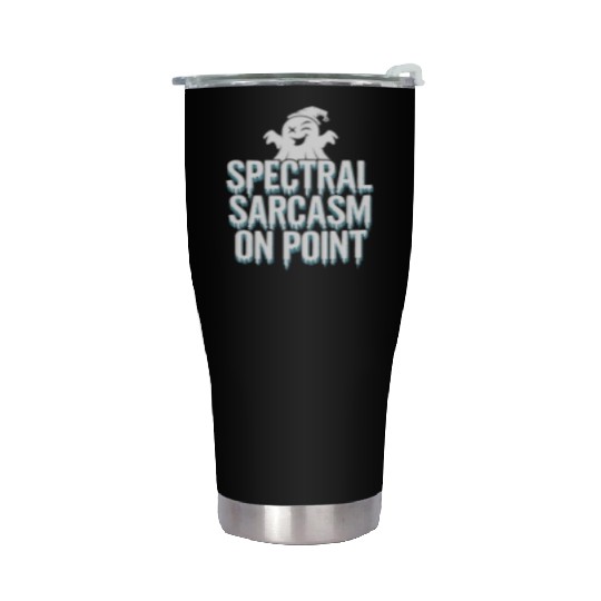Paranormal Comedy Funny Ghost Humor Lighthearted Stainless Steel Tumblers
