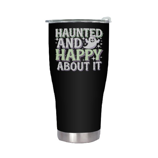 Paranormal Comedy Funny Ghost Humor Lighthearted Stainless Steel Tumblers