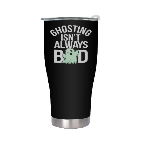 Paranormal Comedy Funny Ghost Humor Lighthearted Stainless Steel Tumblers