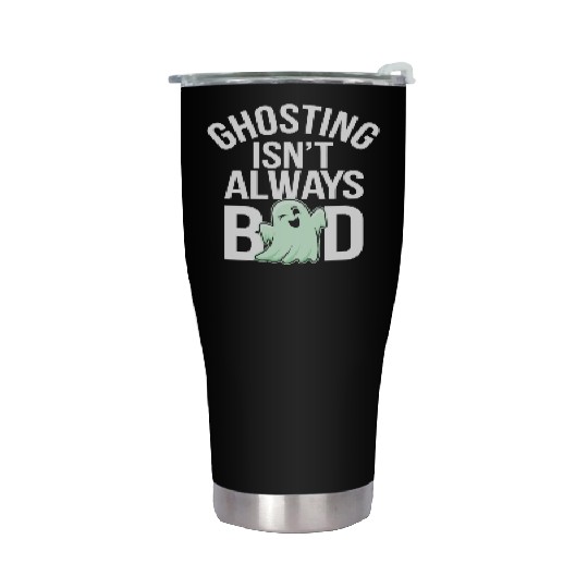 Paranormal Comedy Funny Ghost Humor Lighthearted Stainless Steel Tumblers