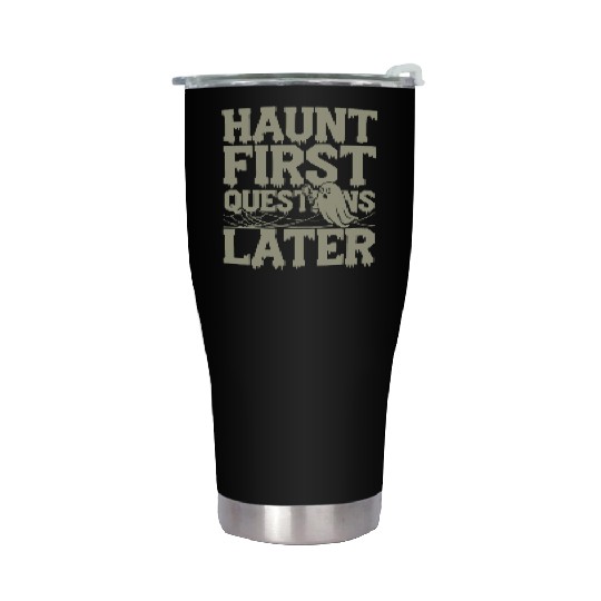 Paranormal Comedy Funny Ghost Humor Lighthearted Stainless Steel Tumblers