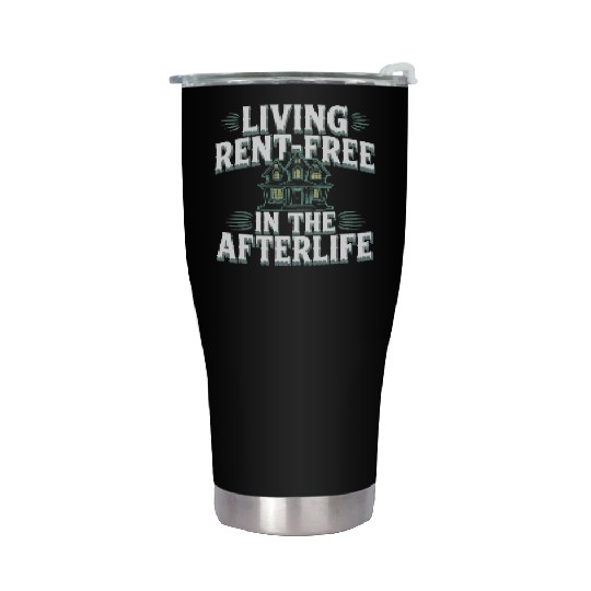 Paranormal Comedy Funny Ghost Humor Lighthearted Stainless Steel Tumblers