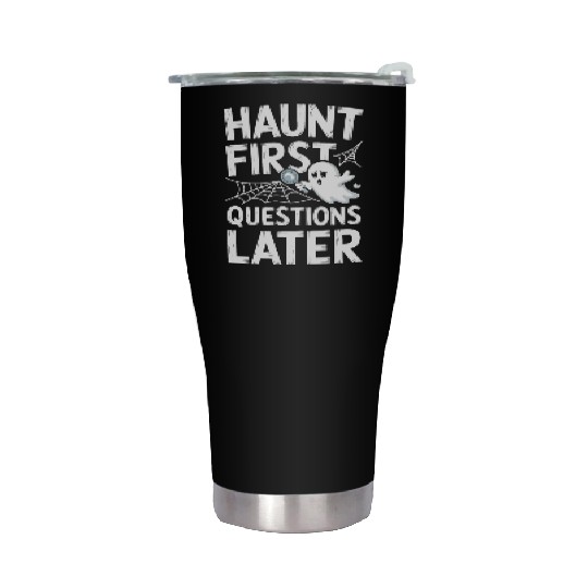 Paranormal Comedy Funny Ghost Humor Lighthearted Stainless Steel Tumblers
