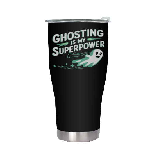 Paranormal Comedy Funny Ghost Humor Lighthearted Stainless Steel Tumblers