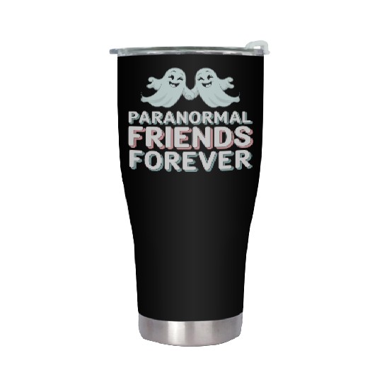 Paranormal Comedy Funny Ghost Humor Lighthearted Stainless Steel Tumblers